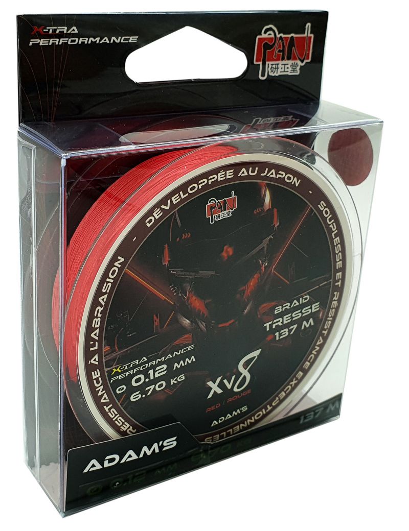 Tresse Adam's XV8 rouge 137m