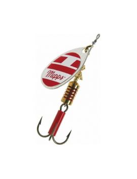 Cuiller Mepps Aglia blanche et rouge