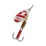 Cuiller Mepps Aglia blanche et rouge