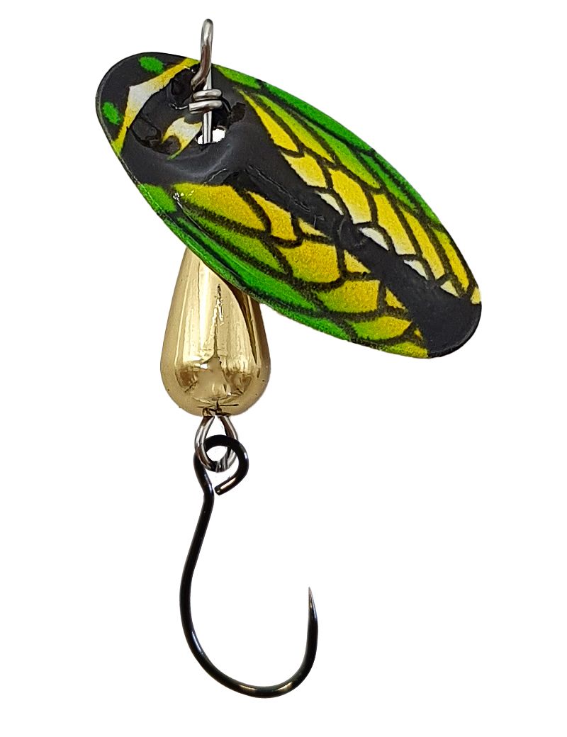 Cuiller Suissex Cicada Bug No Kill Red/Yellow