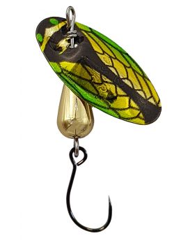 Cuiller Suissex Cicada Bug Shiny No Kill Green/Yellow