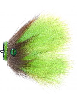 Tête plombée Shirasu Magic Fibre Lure Green Pumpkin