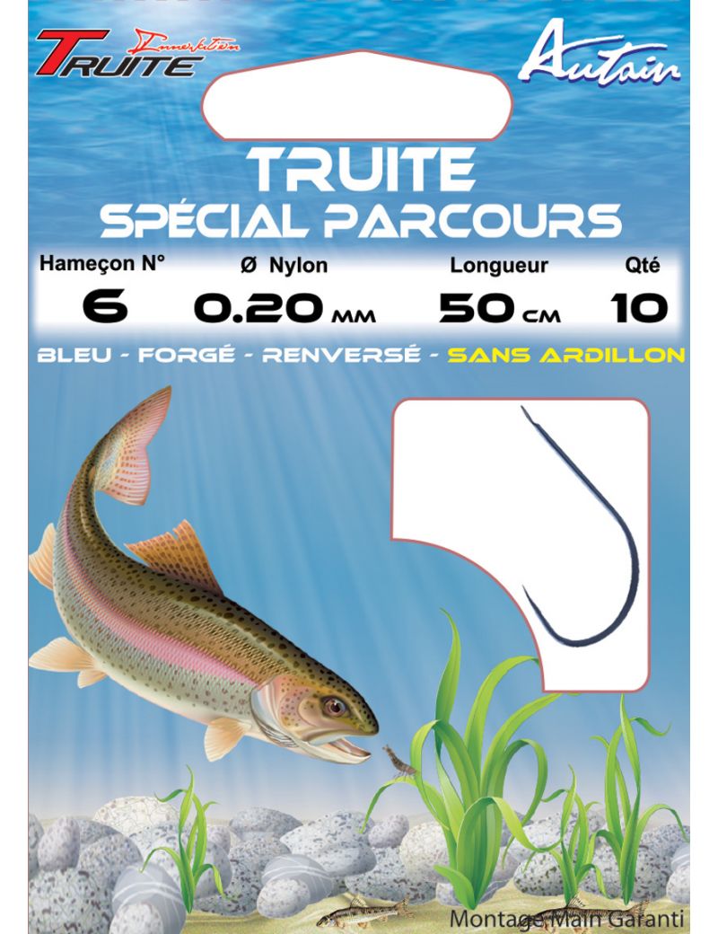 Hameçons montés Autain Spécial parcours truite (x10)