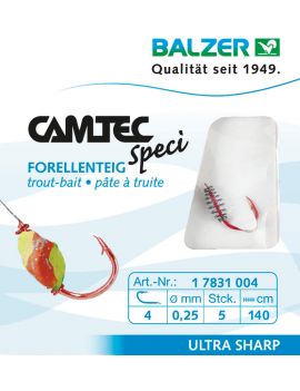 Hameçons montés Balzer pâte à truite(x5)