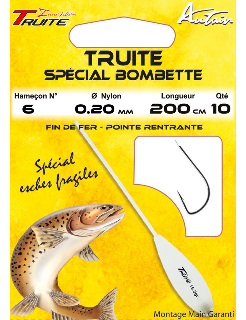 Hameçons montés Autain Spécial Bombette (x10)