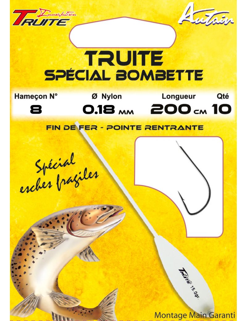 Hameçons montés Autain Spécial Bombette (x10)