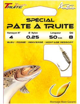 Hameçons montés Autain Spécial pate à truite (x8)