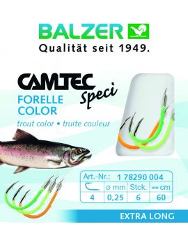 Hameçons montés Balzer Trout Colour (x6)